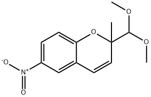 2-(Dimethoxymethyl)-2-methyl-6-nitro-2H-chromene Structure