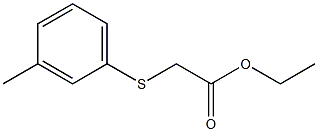 m-Tolylsulfanyl-acetic acid ethyl ester Structure