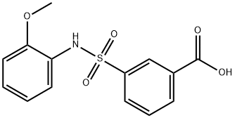 3-(N-(2-methoxyphenyl)sulfamoyl)benzoic acid Structure