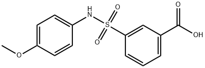 3-(N-(4-methoxyphenyl)sulfamoyl)benzoic acid 구조식 이미지