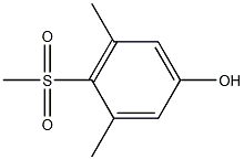 Phenol,3,5-dimethyl-4-(methylsulfonyl)- Structure