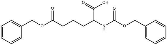 N-Cbz-RS-2-Aminoadipic acid 6-(phenylmethyl) ester 구조식 이미지