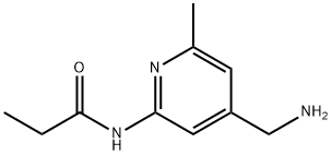 N-(4-(aminomethyl)-6-methylpyridin-2-yl)propionamide Structure