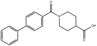 1-(Biphenyl-4-carbonyl)-piperidine-4-carboxylic acid Structure