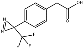 2-(4-(3-(trifluoromethyl)-3H-diazirin-3-yl)phenyl)acetic acid Structure