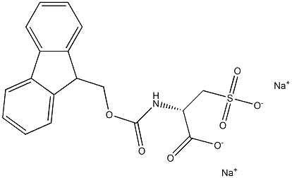 N-Fmoc-D-Cysteic acid disodium salt 구조식 이미지