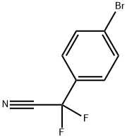 2-(4-bromophenyl)-2,2-difluoroacetonitrile Structure