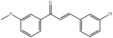 (2E)-3-(3-chlorophenyl)-1-(3-methoxyphenyl)prop-2-en-1-one Structure