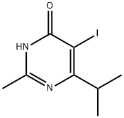 5-Iodo-6-isopropyl-2-methyl-pyrimidin-4-ol 구조식 이미지