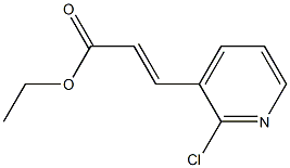 3-(2-Chloro-pyridin-3-yl)-acrylic acid ethyl ester Structure