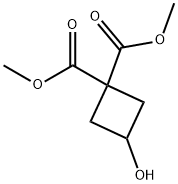 1,1-DIMETHYL 3-HYDROXYCYCLOBUTANE-1,1-DICARBOXYLATE Structure