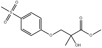 methyl2-methyl-3-(4-methylsulfonylphenoxy)-2-oxidanyl-propanoate Structure