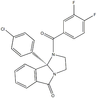 (9bS)-9b-(4-chlorophenyl)-1-(3,4-difluorobenzoyl)-2,3-dihydroimidazo[2,1-a]isoindol-5-one Structure