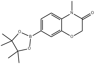 4-methyl-7-(4,4,5,5-tetramethyl-1,3,2-dioxaborolan-2-yl)-2H-benzo[b][1,4]oxazin-3(4H)-one Structure