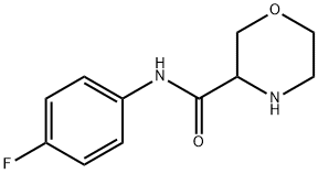 Morpholine-3-carboxylic acid (4-fluoro-phenyl)-amide Structure