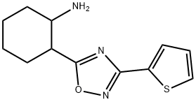 2-(3-(thiophen-2-yl)-1,2,4-oxadiazol-5-yl)cyclohexan-1-amine Structure