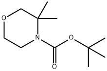 tert-butyl 3,3-dimethylmorpholine-4-carboxylate Structure