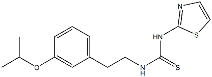 Thiourea,N-[2-[3-(1-methylethoxy)phenyl]ethyl]-N'-2-thiazolyl- Structure