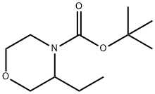 tert-butyl 3-ethylmorpholine-4-carboxylate 구조식 이미지