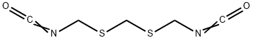 isocyanato(isocyanatomethylsulfanylmethylsulfanyl)methane Structure