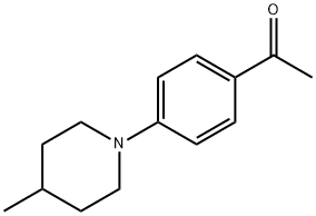 1-[4-(4-methylpiperidin-1-yl)phenyl]ethanone Structure