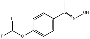 (1E)-1-[4-(difluoromethoxy)phenyl]ethanone oxime 구조식 이미지
