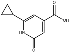 6-CYCLOPROPYL-2-OXO-1,2-DIHYDROPYRIDINE-4-CARBOXYLIC ACID Structure