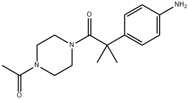 1-(4-acetylpiperazin-1-yl)-2-methyl-2-(4-nitrophenyl)propan-1-one 구조식 이미지