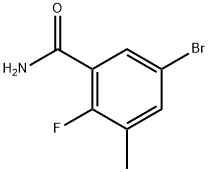 5-bromo-2-fluoro-3-methylbenzamide Structure