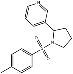 3-[1-(Toluene-4-sulfonyl)-pyrrolidin-2-yl]-pyridine 구조식 이미지