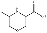 5-Methyl-morpholine-3-carboxylic acid 구조식 이미지