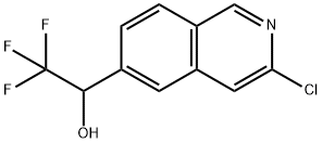 1-(3-CHLOROISOQUINOLIN-6-YL)-2,2,2-TRIFLUOROETHANOL Structure