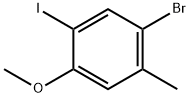 1-Bromo-5-iodo-4-methoxy-2-methyl-benzene 구조식 이미지