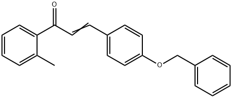 (2E)-3-[4-(benzyloxy)phenyl]-1-(2-methylphenyl)prop-2-en-1-one 구조식 이미지