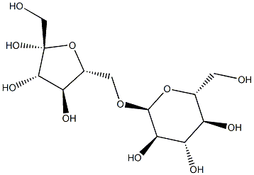 b-D-Fructofuranose, 6-O-a-D-glucopyranosyl- Structure