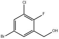 (5-Bromo-3-chloro-2-fluorophenyl)methanol 구조식 이미지