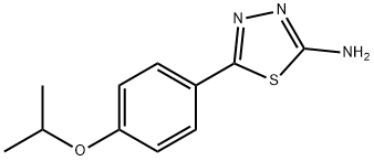 1,3,4-Thiadiazol-2-amine, 5-[4-(1-methylethoxy)phenyl]- Structure