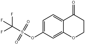 4-oxochroman-7-yl trifluoromethanesulfonate Structure