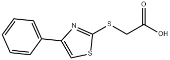 2-[(4-phenyl-1,3-thiazol-2-yl)sulfanyl]acetic acid Structure