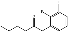 1-(2,3-DIFLUOROPHENYL)HEXAN-2-ONE Structure