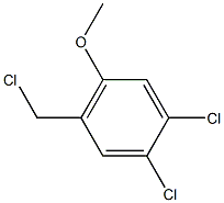 1,2-dichloro-4-(chloromethyl)-5-methoxybenzene Structure