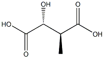 Butanedioic acid, 2-hydroxy-3-methyl-, (2R,3S)- Structure