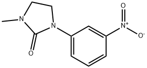 1-methyl-3-(3-nitrophenyl)-2-Imidazolidinone 구조식 이미지