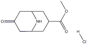 7-Oxo-9-aza-bicyclo[3.3.1]nonane-3-carboxylic acid methyl ester hydrochloride Structure