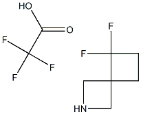 5,5-difluoro-2-azaspiro[3.3]heptane trifluoroacetate Structure