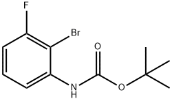 tert-butyl (2-bromo-3-fluorophenyl)carbamate 구조식 이미지