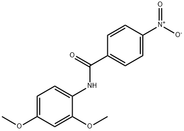 N-(2,4-Dimethoxyphenyl)-4-nitrobenzamide 구조식 이미지