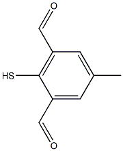 1,3-Benzenedicarboxaldehyde, 2-mercapto-5-methyl- Structure