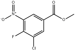 3-Chloro-4-fluoro-5-nitro-benzoic acid methyl ester Structure