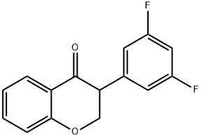 3-(3,5-Difluoro-phenyl)-chroman-4-one 구조식 이미지